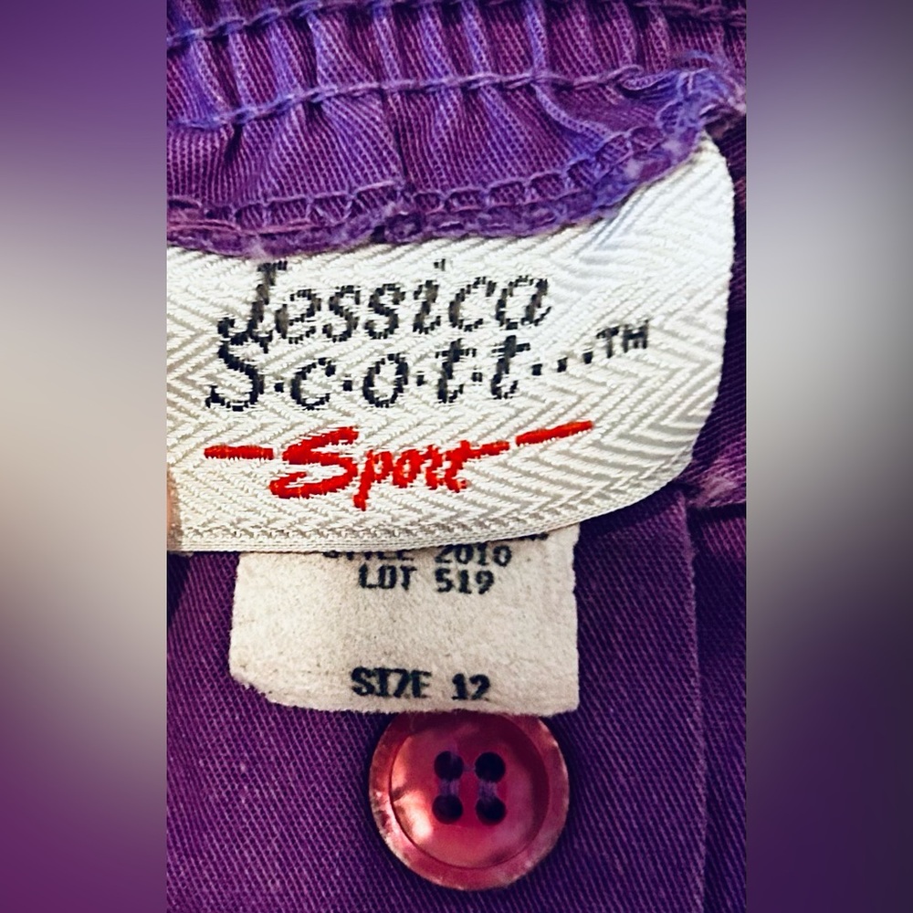 Vintage Jessica Scott Deep Purple A-Line Skirt - Picture 4 of 6